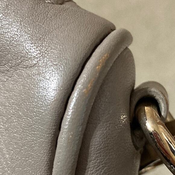 REBECCA MINKOFF TAUPE LEATHER GOLD STUD CROSSBODY BAG( ASIS) - Picture 15 of 16